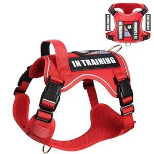 *NWT* WINSEE Reflective Service Dog in Training Vest Harness w/ Handle & Patches